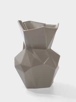 Ваза настольная керамика "Анхель" 20х12 см, серый