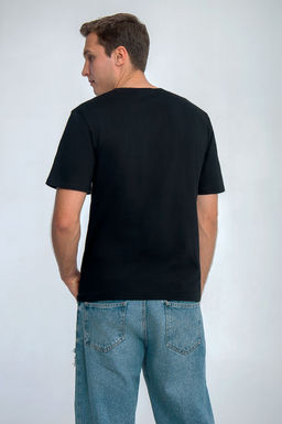 Арт. 67117 Футболка мужская 48-56 (5 шт) Цвет:черный