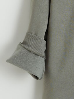 Kap??onlu Erkek ?ocuk Kal?n Fermuarl? Sweatshirt