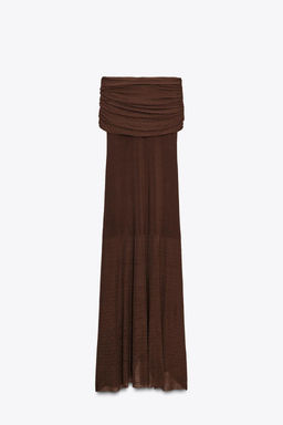 OFF-THE-SHOULDER KNIT DRESS - Zara фото 7