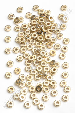 Бусины 6*2 мм "Колечко" (400 шт) SF-7292, золото