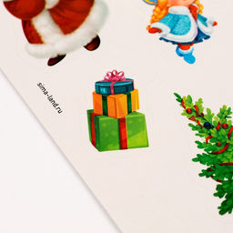 Блокнот - гравюра «С Новым годом!», 10 листов, лист наклеек