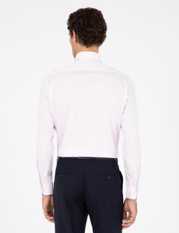 Светло-розовая базовая рубашка современного кроя с длинным рукавом - Cacharel фото 5