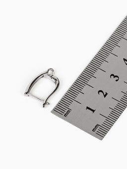 Швензы для сережек Прямоугольник, цвет серебро