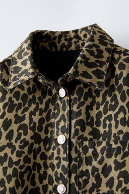 ANIMAL PRINT OVERSHIRT - Zara фото 4