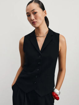 Прилегающий жилет с вискозой в составе / Zarina