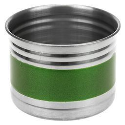 Банка для сыпучих продуктов из нержавеющей стали 0,5л, д10см, h7,5см, цветной корпус зеленый, в коробке (Китай) - Домашняя мода фото 2
