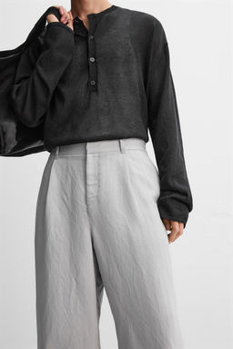 RELAXED FIT FLOWING TROUSERS - Zara фото 10