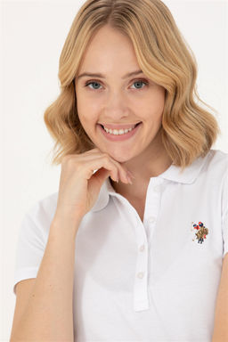 Женская белая футболка Неожиданная скидка в корзине Неожиданная скидка в корзине - U.s. polo assn фото 2