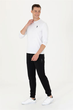 U. S. Polo Assn / Мужской белый базовый свитшот - U.s. polo assn фото 3