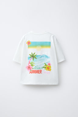 CAMISETA ESTAMPADO SUMMER / Blanco - Zara фото 2