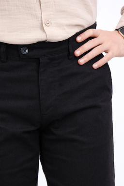 Siyah Erkek Dokuma Kumas Pantolon TMNAW26PL00032