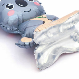 Цена за 2 шт. Воздушный шар фольгированный 23" «Коала», на подставке, под воздух