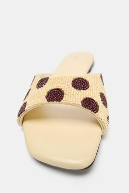 SANDALIA PLANA ESTAMPADA BEADS / Multicolor - Zara фото 6