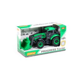 Погрузчик Прогресс инерционный (зелёный) (в коробке)
