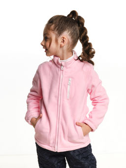 Флисовая толстовка на молнии UD 7085 св.розовый - Mini maxi фото 2