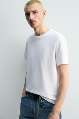 CAMISETA REGULAR FIT / Blanco - Zara фото 5