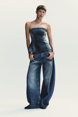 HIGH-WAIST OVERSIZE BALLOON JEANS