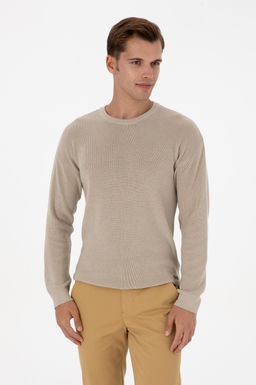 Erkek Comfort Fit Bisiklet Yaka Ta_ Melanj Basic Kazak - U.s. polo assn фото 3