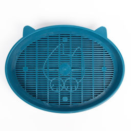 Туалет с сеткой Киса, 37 х 27 х 4 см, синий - Пижон фото 3