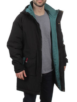 22066 BLACK GREEN Куртка мужская зимняя облегченная (150 гр. холлофайбер) - Fashion фото 5