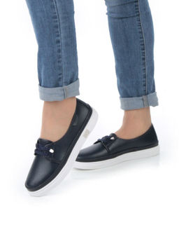 03-A5657-1 DK. BLUE Полуботинки женские (натуральная кожа)