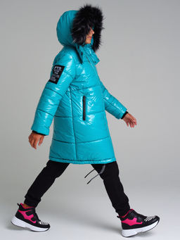 В наличии. Пальто зимнее для девочки PlayToday  фото 5