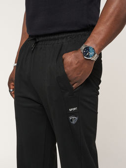 Брюки джоггеры спортивные большого размера мужские черного цвета 006Ch - FUYOUKAI фото 8