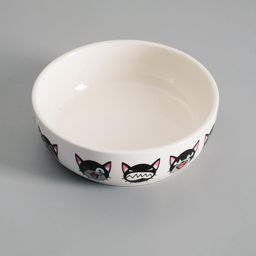 Миска керамическая Эмоджи 250 мл - 12123.5 см, белая - Пижон фото 3