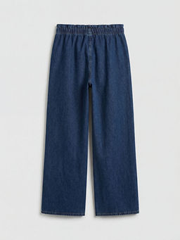 Beli Lastikli Wideleg Kad?n Jean Pantolon