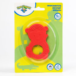 Прорезыватель силиконовый «Веселый зоопарк», цвет МИКС