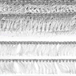 Тесьма отделочная TBY арт.10429 шир.45 мм цв.серебро уп.13.71м