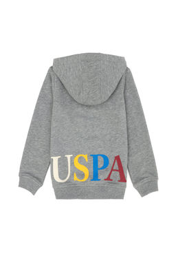U. S. Polo Assn Серая меланжевая толстовка с капюшоном для мальчика - U.s. polo assn фото 14