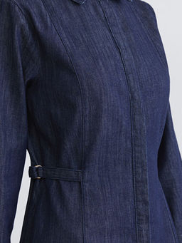 G?mlek Yaka Kad?n Jean Elbise