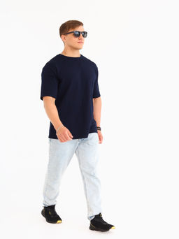 Футболка oversize Bearcape Ф2 (т. синий) фото 3