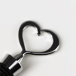 Набор для вина Доляна Сердца, 2 предмета: штопор, пробка фигурная, нержавеющая сталь