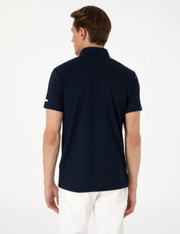 Lacivert Ultralight Kuma_ Slim Fit Polo Yaka Ti__rt