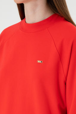 Kad_n K_rm_z_ Basic Sweatshirt Sepette S_rpriz _ndirim - U.s. polo assn фото 7