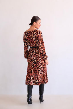Martichelli Платье с анималистичным принтом  фото 8