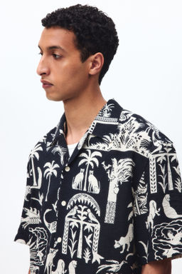 Camisa resort estampada Relaxed Fit - H&m фото 4