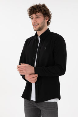 Erkek Siyah Uzun Kollu Basic G_mlek Sepette S_rpriz _ndirim - U.s. polo assn фото 2