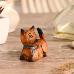Сувенир дерево "Кошечка" 5х5х2,5 см