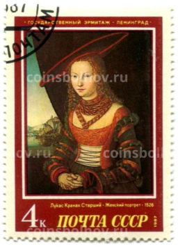 Марка Лукас Кранах Старший Женский портрет 1526 год