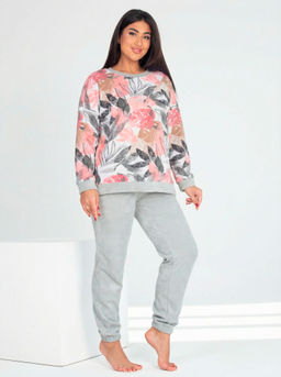 Костюм женский махра с брюками "ЗЕМФИРА" РОЗОВЫЙ