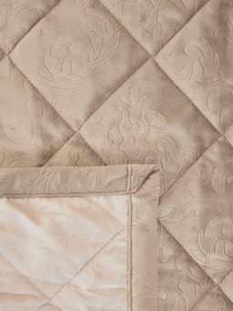 Набор покрывало и чехлы на подушку - Кристалл, цвет бежевый 200х220