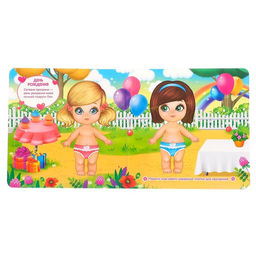 Магнитная книжка-игрушка Одень куколку, 8 стр. - Буква-ленд фото 3