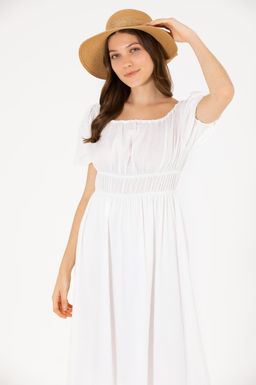 U. S. Polo Assn Женское белое тканое платье - U.s. polo assn фото 2