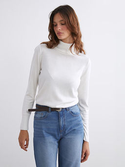 Bal?k?? Yaka Kad?n Triko Kazak