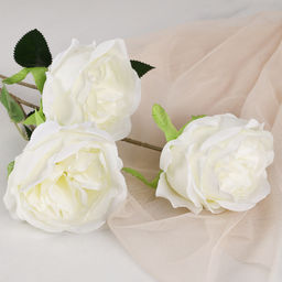 Цветок искусственный Пион белый 80 см / RF-1572 /уп 400/ - Галеонтрейд фото 4