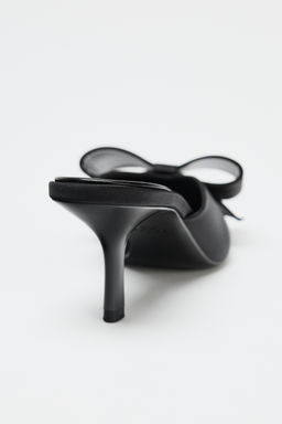 BOW HIGH-HEEL MULES - Zara фото 9